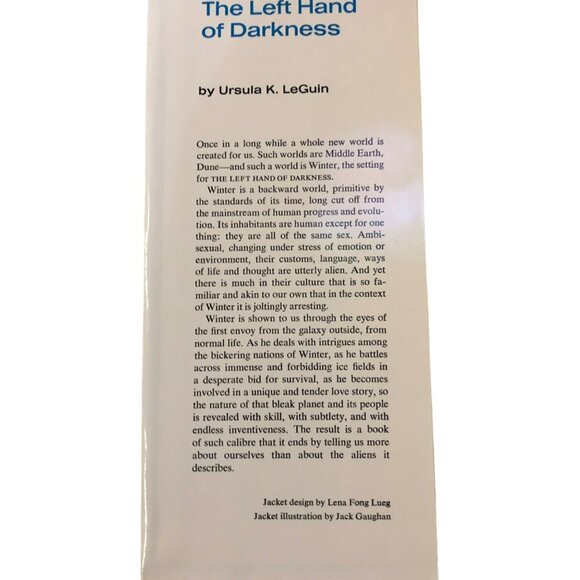 The Left Hand of Darkness Ursula K LeGuin HC Book Club Edition Sci-Fi Used 1st E - Picture 10 of 16